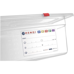HE397 Plastkantin Hendi GN 1/3 transparent