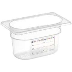 HE402 Plastkantin Hendi GN 1/9 transparent