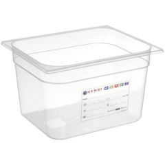 HE395 Plastkantin Hendi GN 1/2 transparent