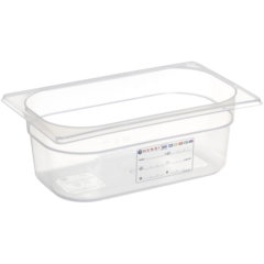 HE399 Plastkantin Hendi GN 1/4 transparent