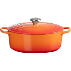 211782709024 Gjutjärngryta Oval Le Creuset 27cm 4,1L Orange