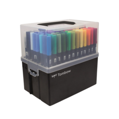 ABT108C Brush Pens + Stand 108-Pack