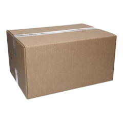 110380 Wellkartong 380x285x190/140mm brun