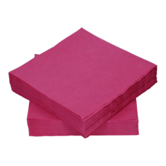 123313 Servett 3-Lag Mörkrosa 33x33cm