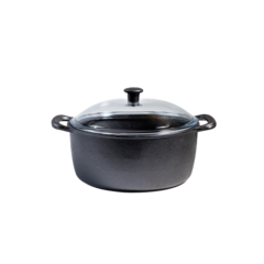 CVC4000G Gjutjärnsgryta med Glaslock 4L