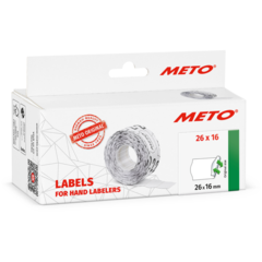 AN9506166 Prisetikett avtagbara 26x16mm Vit