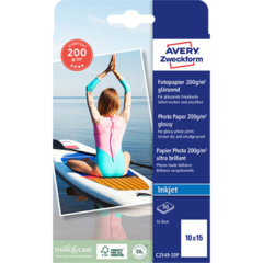 ANC2549-20P Fotopapper Avery Superior blankt 200 g/m² 10 × 15 cm, 50 ark