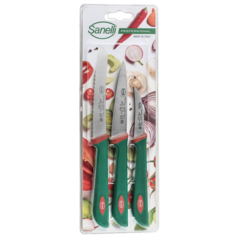 EKB662603 Knivset Sanelli Prenmana 3st Grön