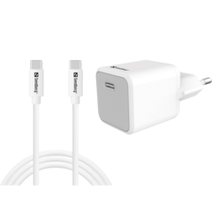 44158 Sandberg USB-C AC Charger +USB