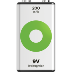 2012510 Batteri GP ReCyko 9V 1-p