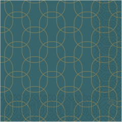 119204440 Serviett Golden Deco 33x33cm*