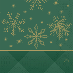 119208471 Servett Duni 3-lag Rhombus Green 33x33cm