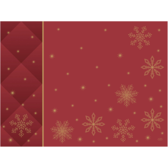 119208479 Bordskåner Duni Rhombus Bordeaux Rød 30x40cm