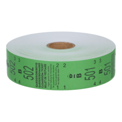 TI1010GRÖNB Garderobskvittering 501-1000 Grøn