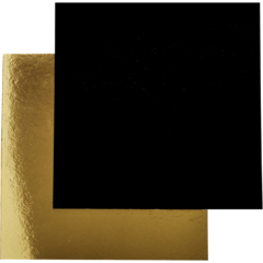 684588 Tårtbricka 240x240mm Guld/Svart