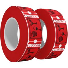 TI1002DRÖD Red Drink Tickets Pack of 1000