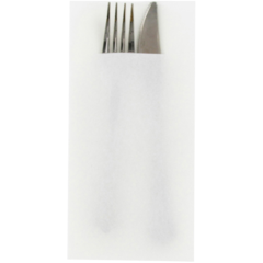 129100 Bestickficka Vit 40x40