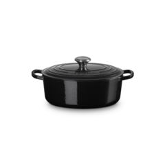 211782714024 Gjutjärngryta Oval 27cm Le Creuset 4,1L Svart