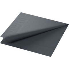 119149116 Duni 3-Ply Black Napkin 33x33cm