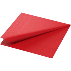 1192612 Servett Duni 3-lags Röd 33x33cm