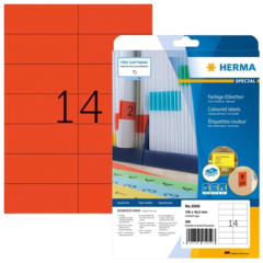 5059 Röd Avtagbar Etikett 105x42,3