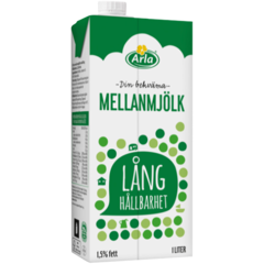 886260 Mellemmælk Arla Lang Holdbarhed 1,5% 1L