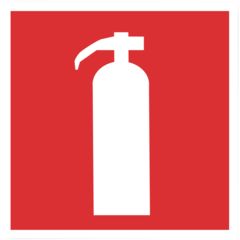 6705506 Skylt Handbrandsläckare