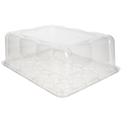 4796 Kakkuvuoka kannella 35x27x12cm Läpinäkyvä