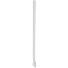 404217 Paper Straws with Spoon White Ø8mm 200mm