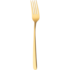 12IBIMG022 Appetizer fork Ibiza Satin Gold 188mm