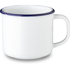 REB0618X9133 Kaffekopp G. Benedikt Retro Blå kant 18cl