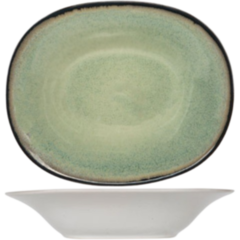 BI9212174 Tallrik Djup Grön 17,5x21,9cm