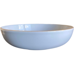 BLO432066981 Djup tallrik Blocho Rondo Vit utan prickar med rand 21cm