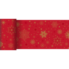 119211545 Table Runner Stargazing Duni Red 0,15x20m