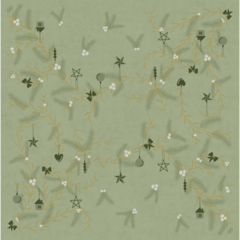 119211524 Servett Duni Dunisoft Noël Pistachio Grön 40x40cm