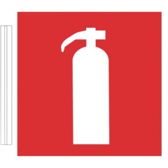 6705509 Flaggskylt Handbrandsläckare*