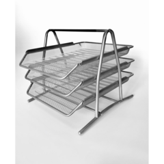 730215 Brevkorg Mesh Silver 3-Fack A4