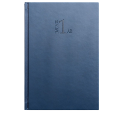 D1099 1-Års Dagbok Blå Kunstlær