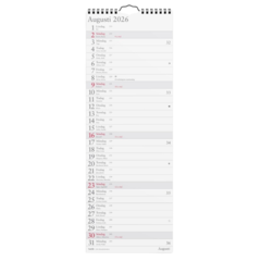 D1710 Väggkalender Burde 1710 Lilla Månadskalendern 2026