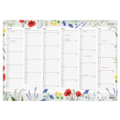 D5070 Almanacka Burde 5070 Väggblad Blomster 2026