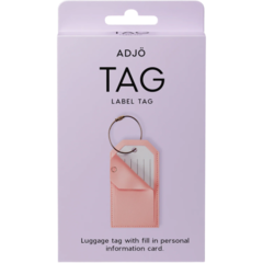 880174 Bagagebricka Tag Adjö Rosa