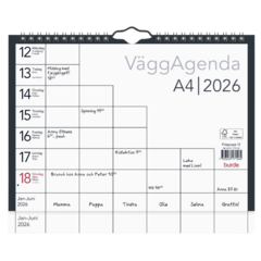 D1715 Väggkalender Burde 1715 Väggagenda 2026 A4