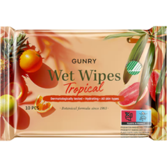 131602 Våtservett Gunry Tropical 10-pack