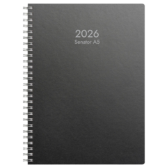 D5160 Almanacka Burde 5160 Senator ECO Line 2026 Svart A5