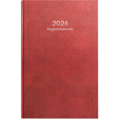 D1087 Almanacka Burde 1087 Dagbokskalender Inbunden 2026 Röd