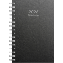 D1163 Almanacka Burde 1163 Tidkalender Kartongomslag 2026 Svart