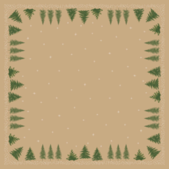 119211518 Snibbduk Duni Humble Trees Natural Brown 84x84cm