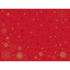 119211544 Placemat Duni Stargazing Red 30 x 40 cm