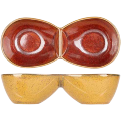 BI5698005 Duoskål Mustard 14x6,2xH3,5cm