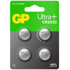 103399 Knappcellsbatteri GP Ultra Plus Lithium CR2032 4-pack